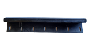 4201-0007 - 42010007 - Deflector plate Bucher Municipal TAZ TSZ Suction shaft rear - ELEMENT TYLNY SSAWY - LISTWA METALOWA 680 mm, 7 OTWORÓW